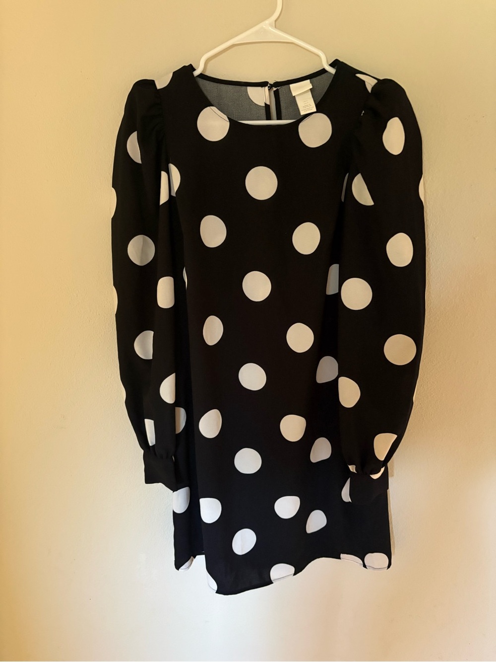 H&M Women’s Small Polka Dot Puff Sleeve Dress